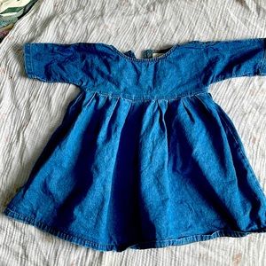 Short-sleeved dress - Light denim 2/3years old form the simple folk